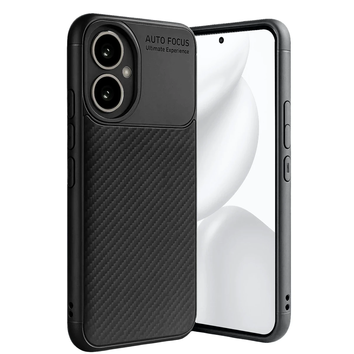 Honor 400 Kılıf Auto Focus Karbon Kapak - Siyah