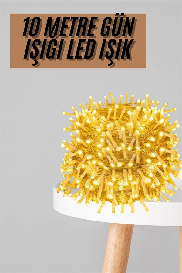Dekoratif 10 Metre Fişli Günışığı Led Işık 3 Modlu