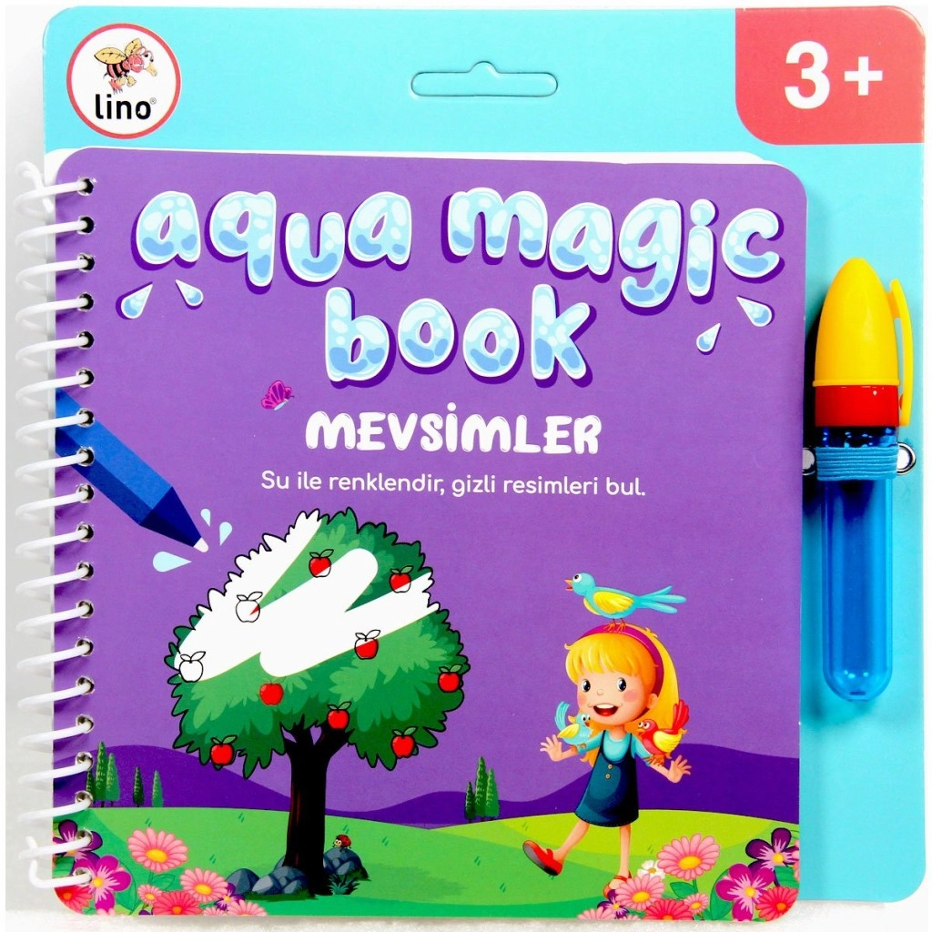 Sihirli Boyama Kitabı 1 Adet Mevsimler Temalı