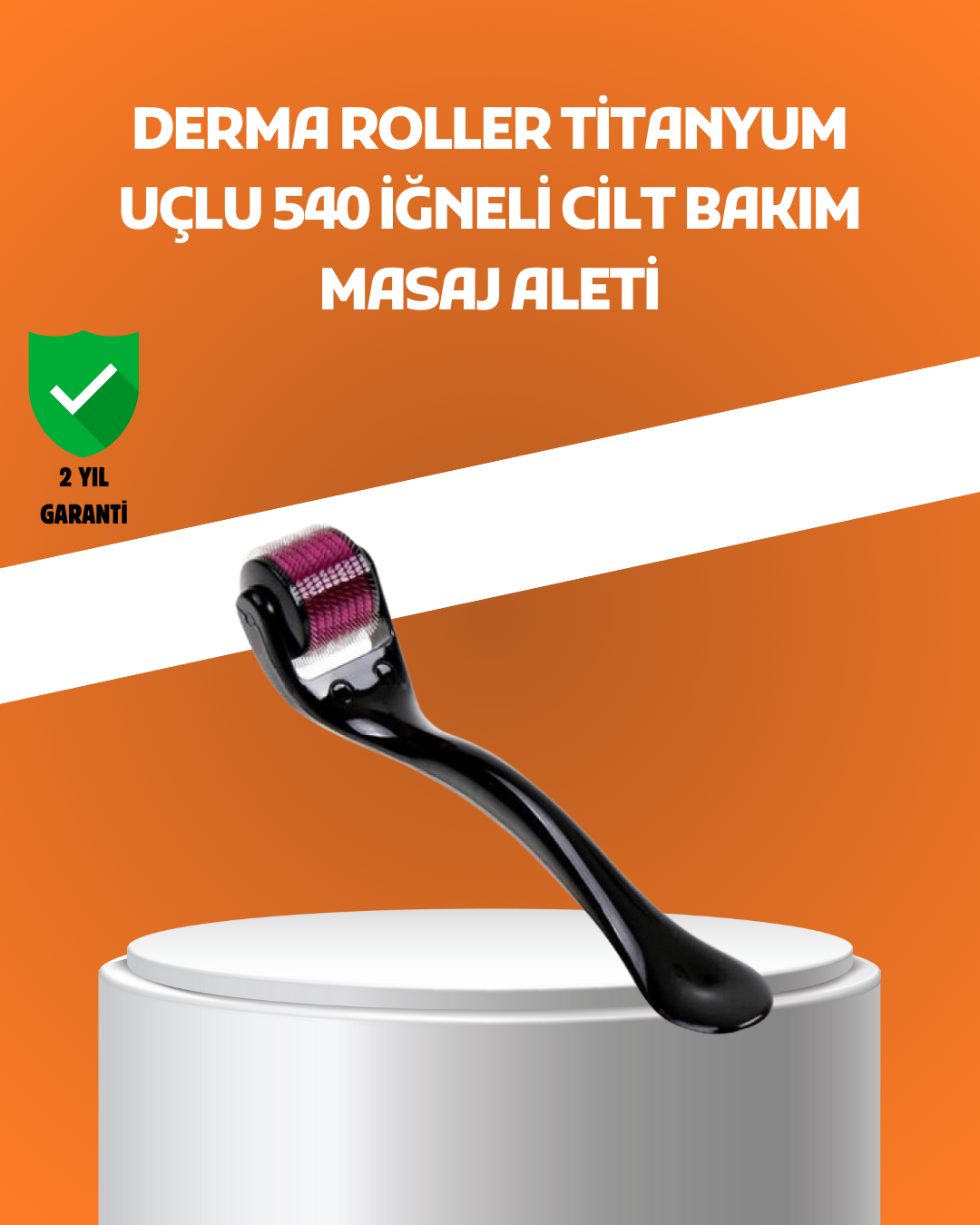 540 İğneli Titanyum Dermaroller Profesyonel Ev Tipi Cilt Yenileme Aparatı