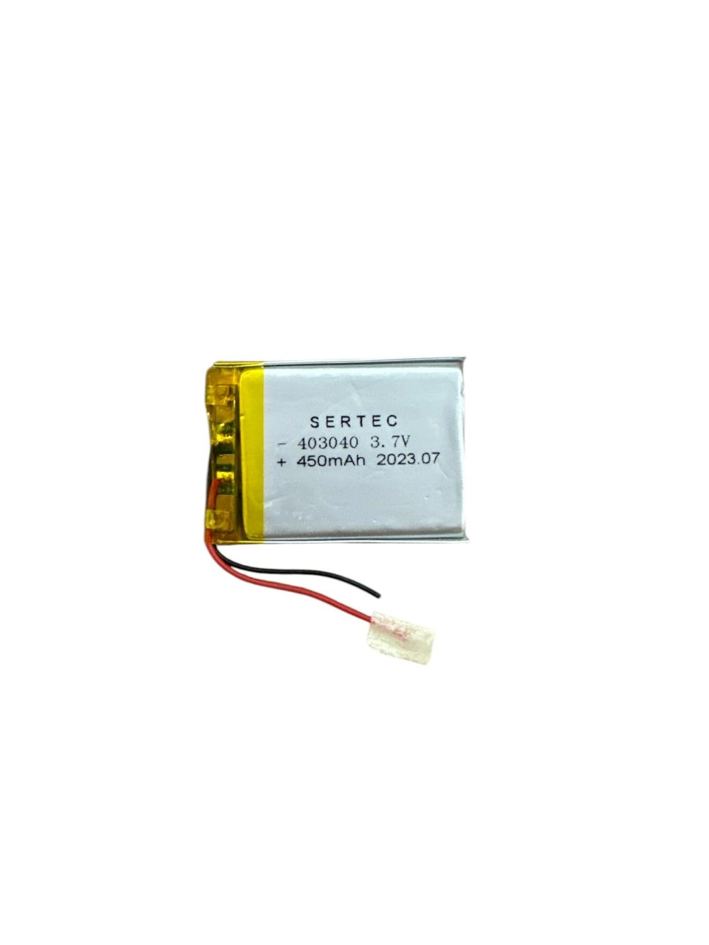 Li-Polymer Pil 3.7V 450mAh Devreli 1.5A