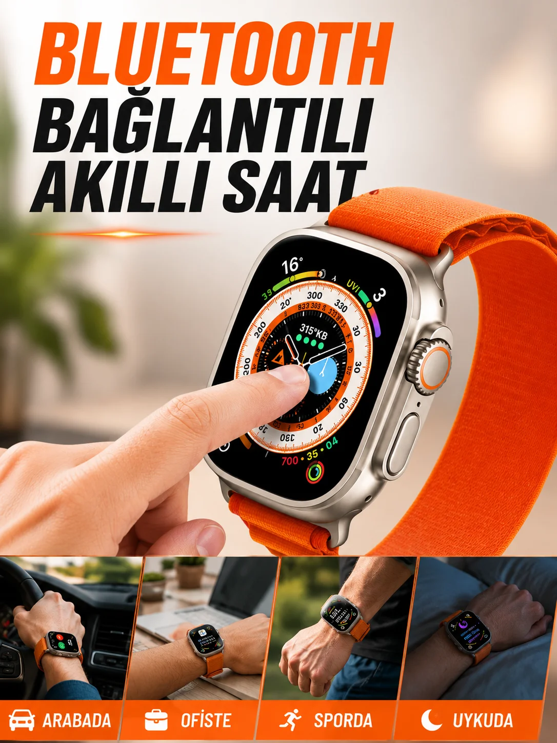 Bluetooth Bağlantılı Akıllı Saat