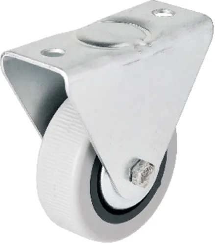 106 - 50 mm Sabit Kapaklı Gri PVC Teker