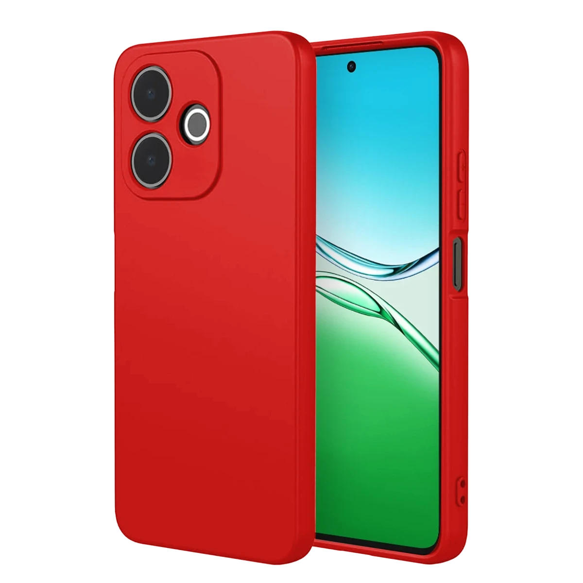Oppo A5 Pro 4G First Silikon - Kırmızı