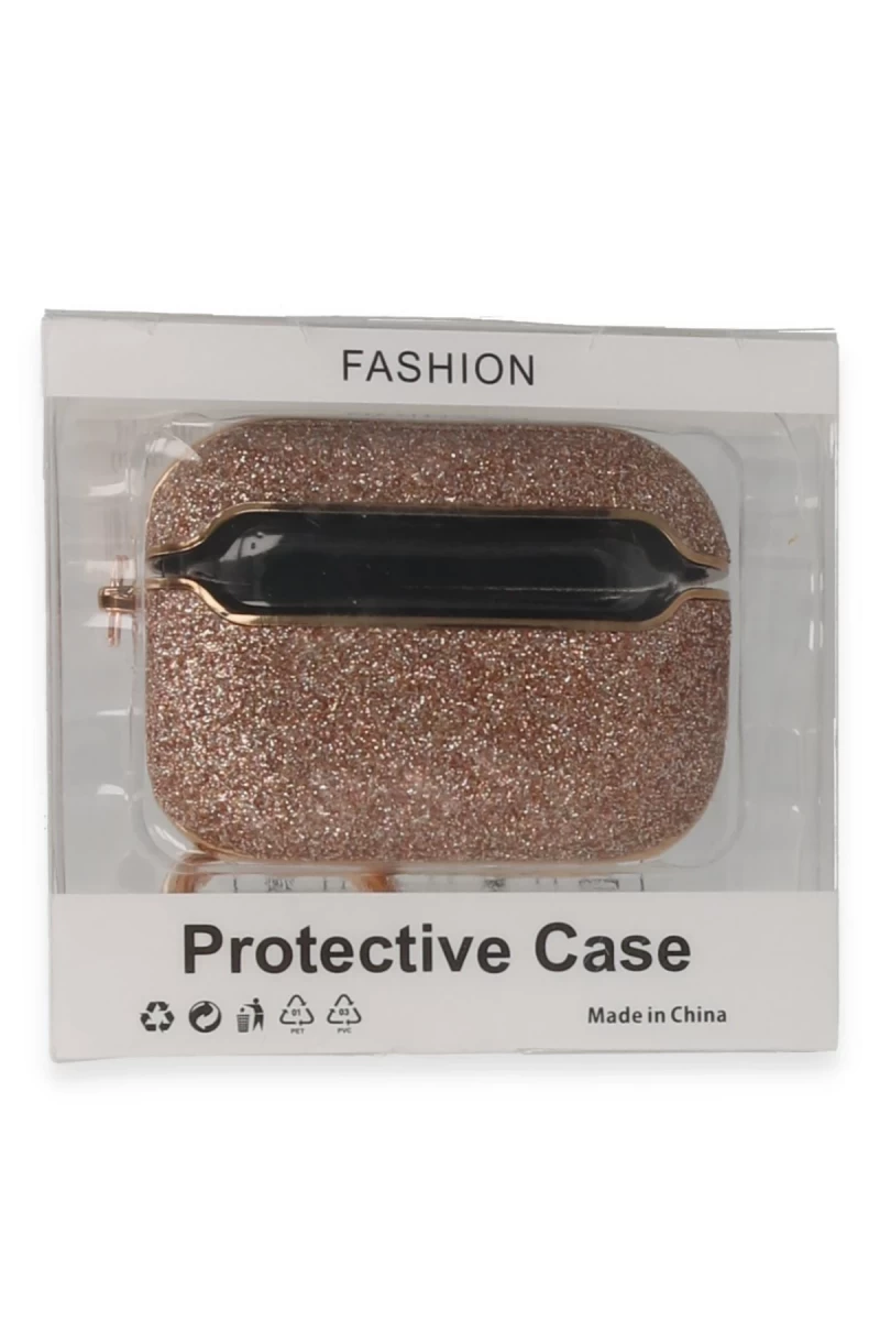 Apple Airpods Pro (1.nesil) Spell Simli Kılıf - Rose Gold