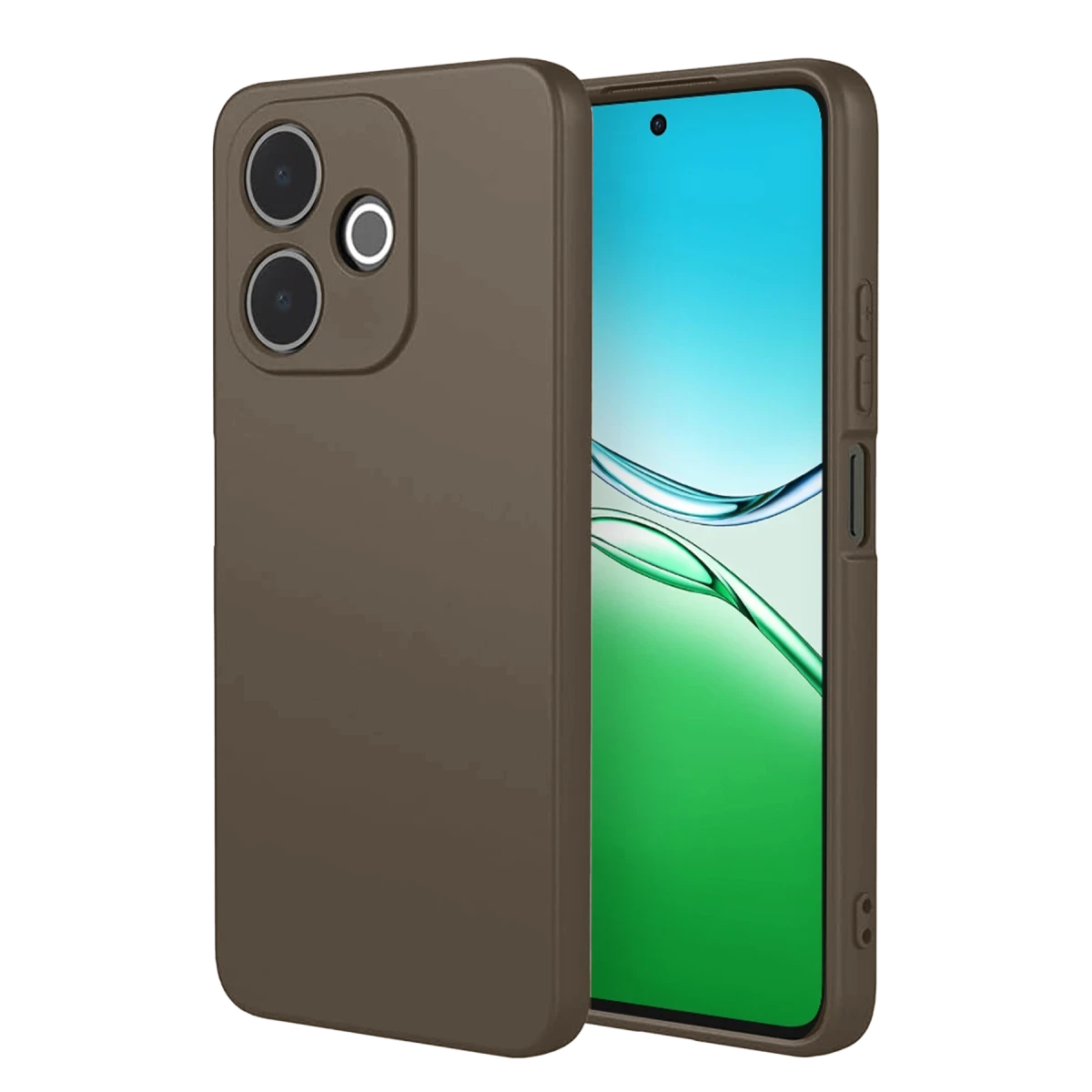 Oppo A5 Pro 4G First Silikon - Kahverengi