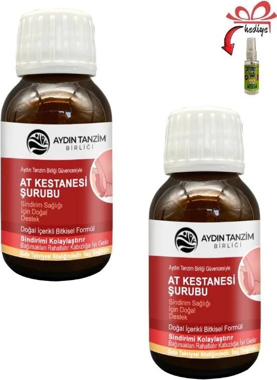 At Kestanesi Şurubu 50 ml x 2 Ad.+Çörek Otu Yağı ile