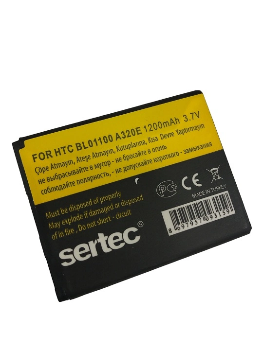 Yüksek Kapasiteli Batarya 1500 mAh HTC A320E Desire C Uyumlu