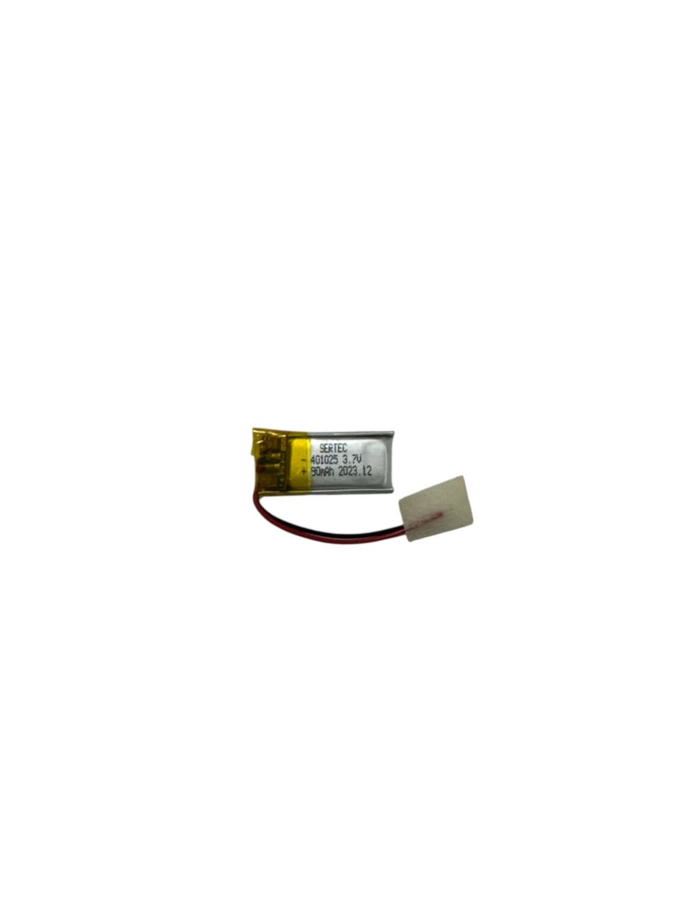 Devreli Li-Polymer Pil 3.7V 90mAh 10x25mm