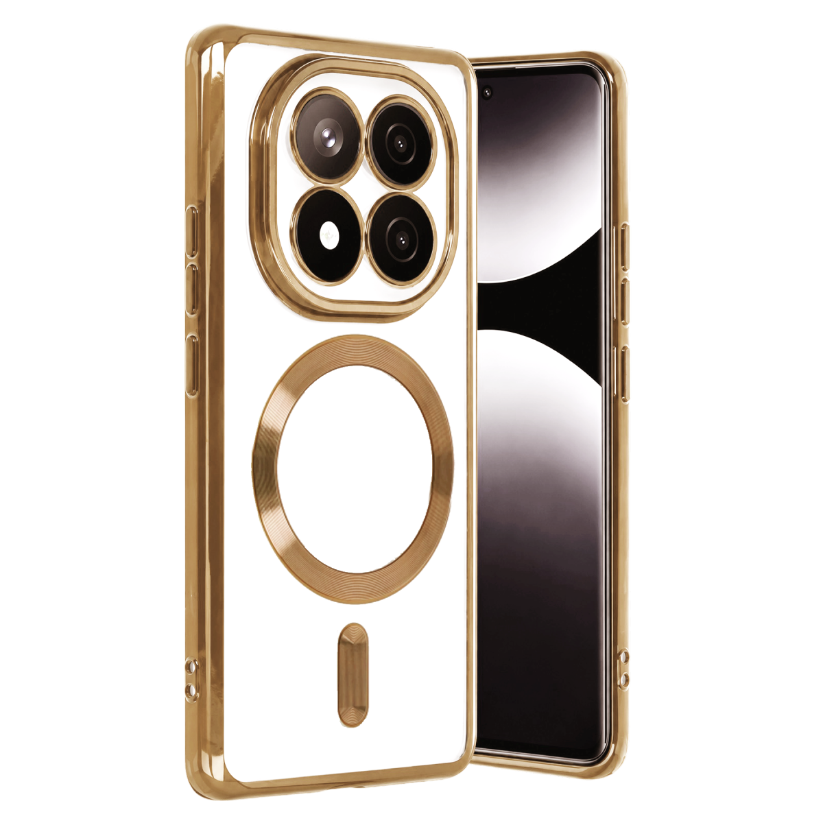 Xiaomi Redmi Note 15 Pro 4G Kross Magneticsafe Kapak - Gold