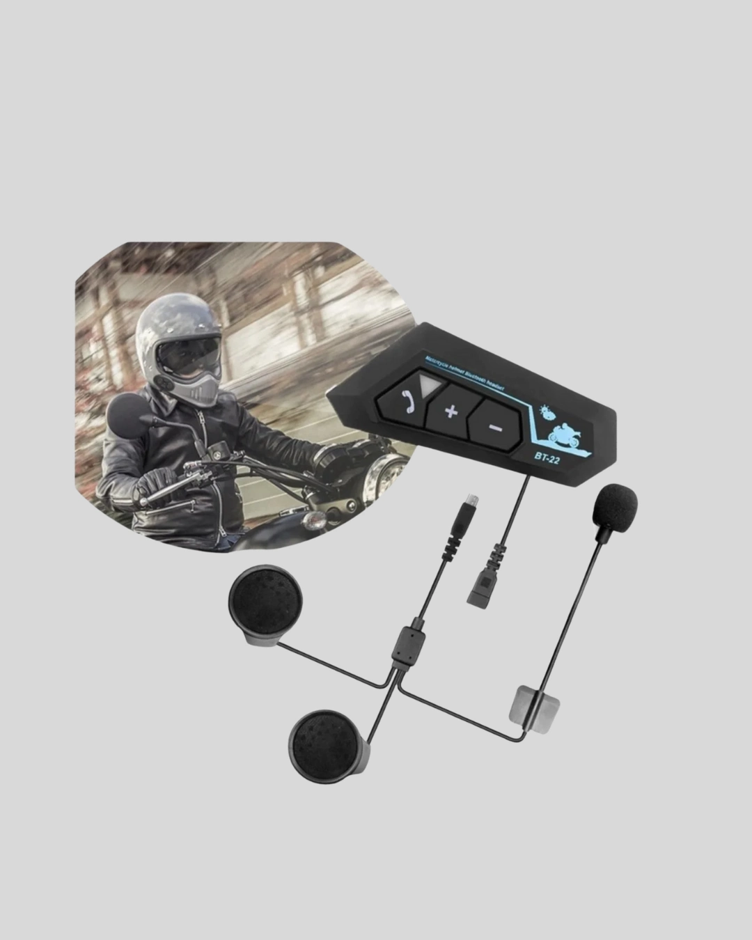 Kablosuz Bluetooth Kulaklık Motosiklet Kaskı İçin 1 Adet