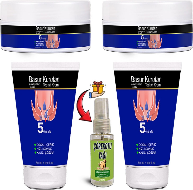 Basurkurutan Masaj Kremi 2şerli Set E Vitaminli Aslanpençesi Kestane Hellebore Çiçek Esktarları (50 Ml) Tüp&kavanoz  + Çörekotu Yağı
