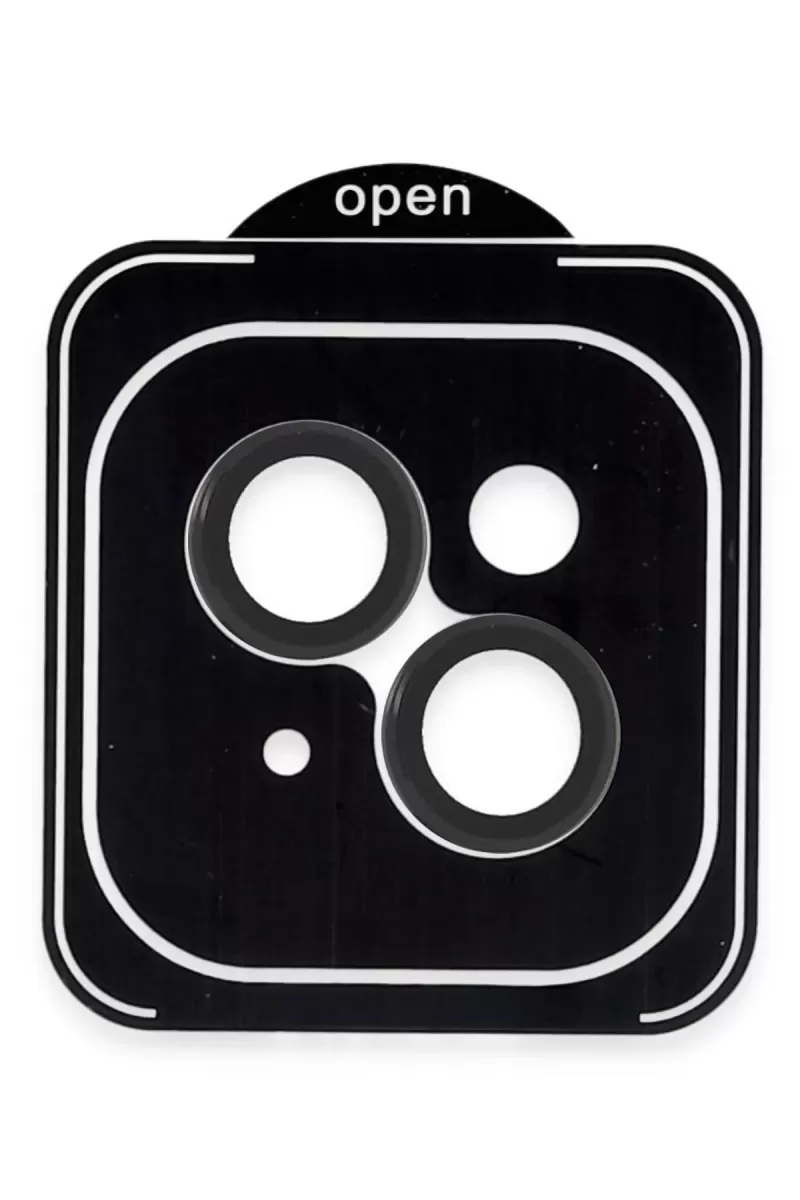 Joko Apple iPhone 13 Uyumlu PVD Metal Kamera Lens - Siyah