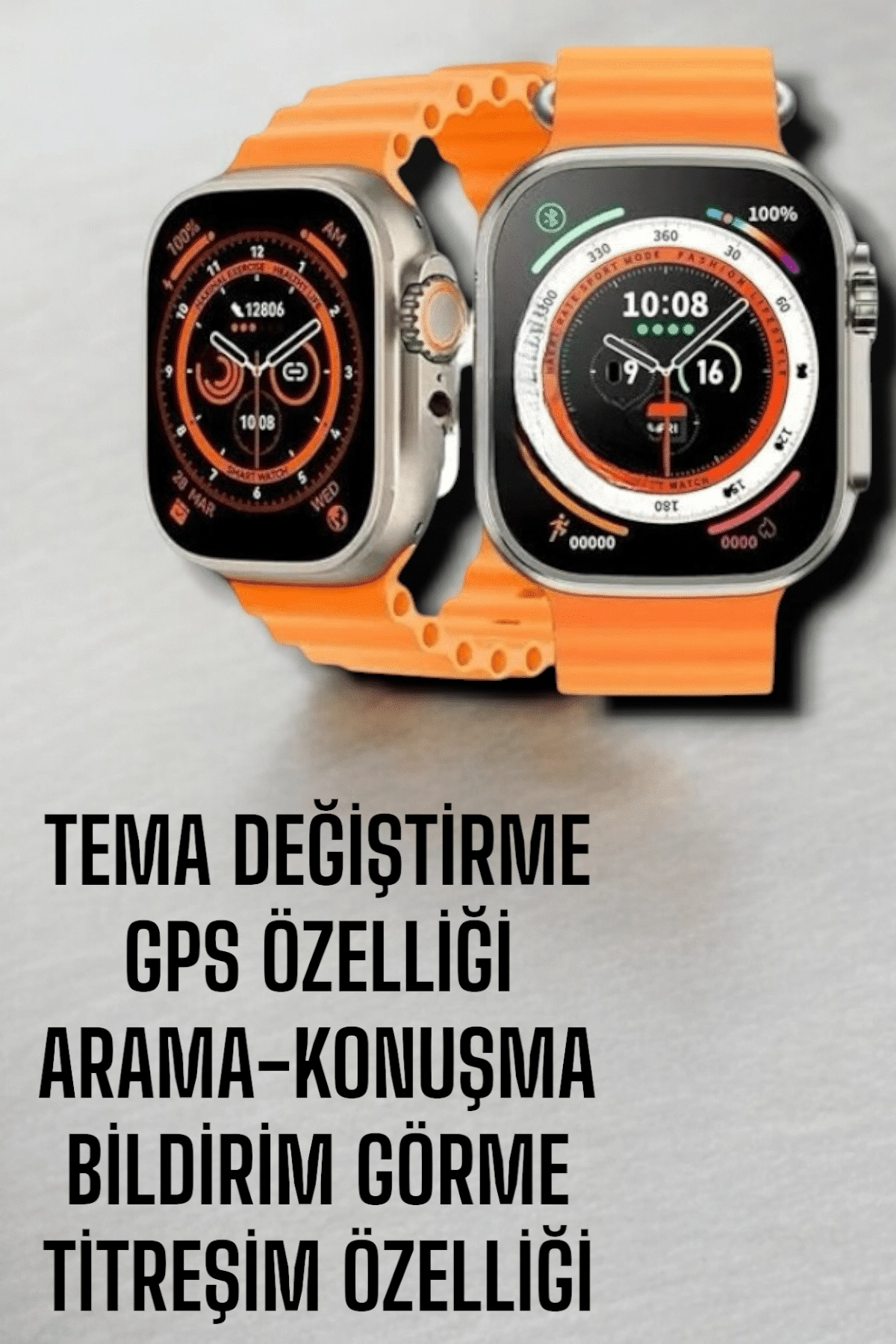 Akıllı Saat 45 MM Suya Toza Dayanıklı Bildirim Özellikli