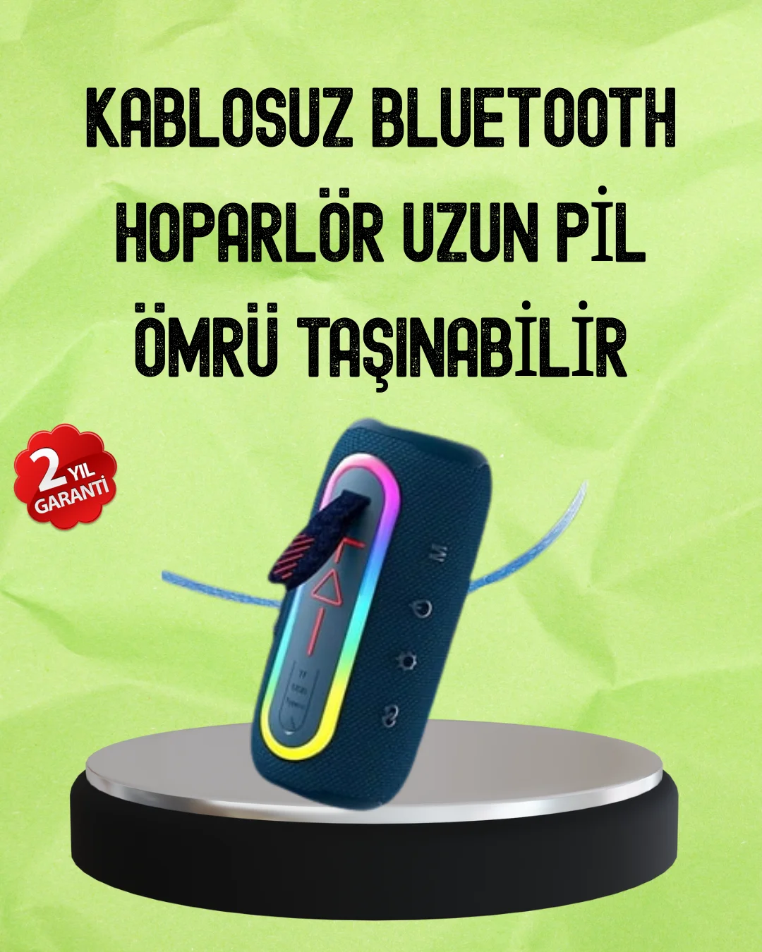 Dış Mekan Kullanıma Uygun Su Geçirmez Hoparlör
