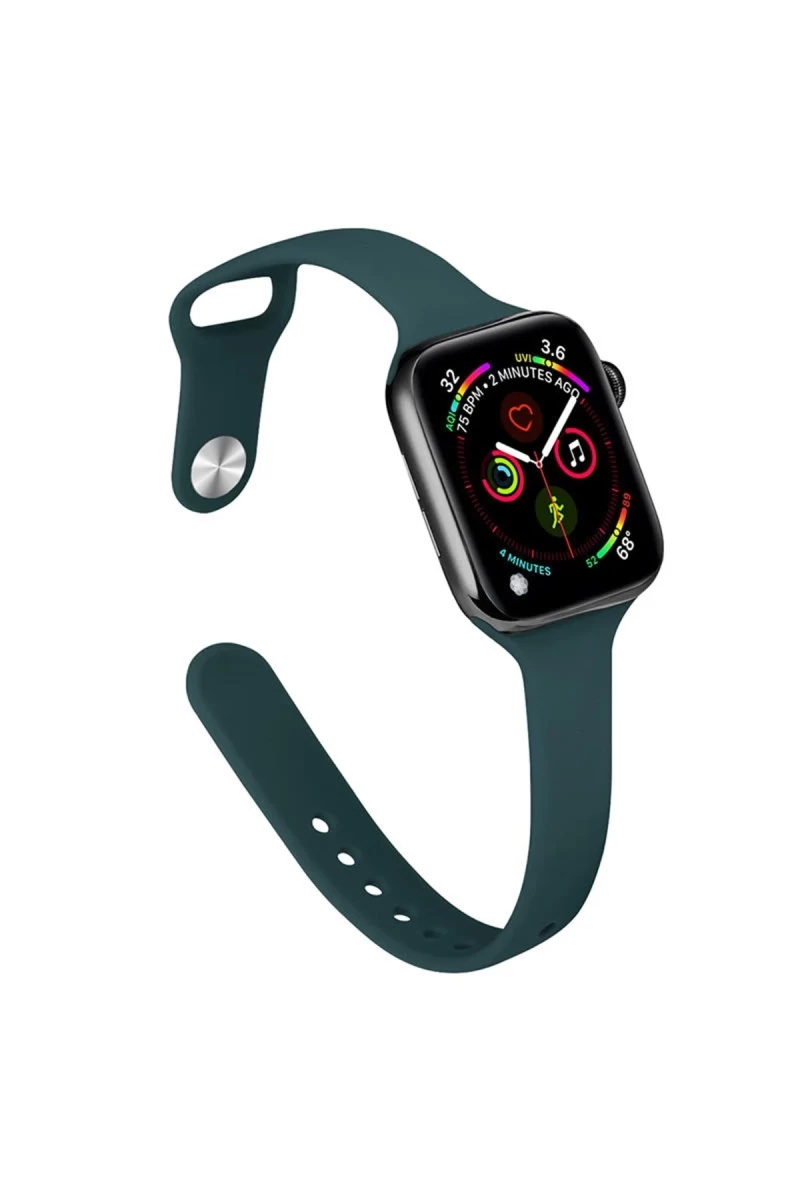Apple Watch 38mm Uyumlu Klasik Kordon - Haki Yeşil