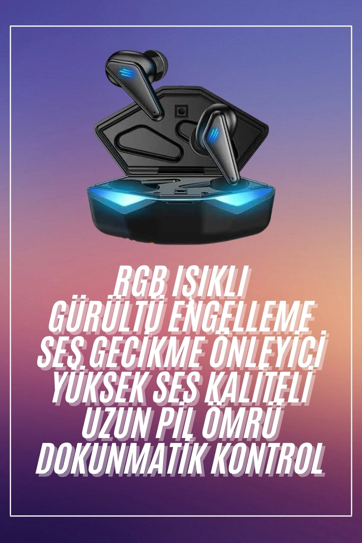 Mikrofonlu Kablosuz Oyuncu Kulaklığı Yüksek Ses Kalitesi