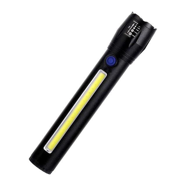 PM-14621 Metal Şarj Edilebilir Zoomlu 4 Çalışma Modlu Power Led El Feneri