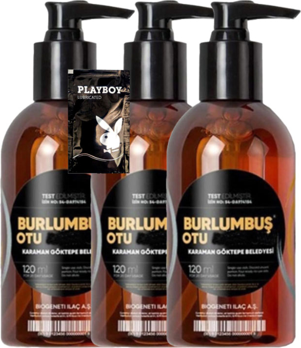 Burlumbuş Otu Jeli 120 ml x 3 adet + Jel