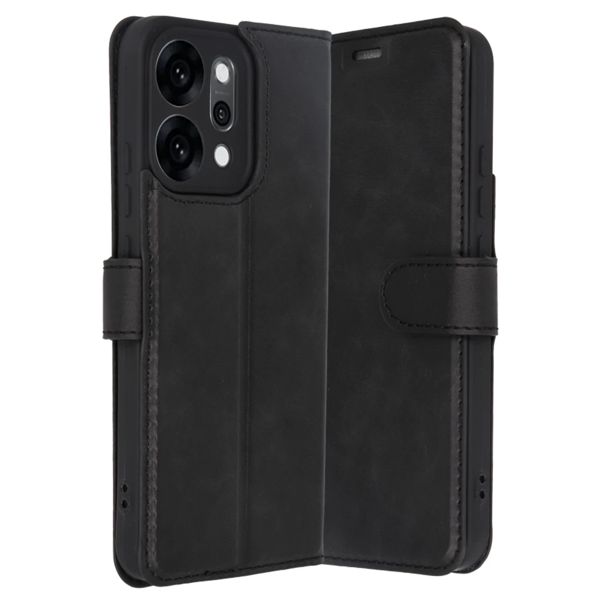 Oppo Reno 14 Trend S Plus Kapaklı Kılıf - Siyah