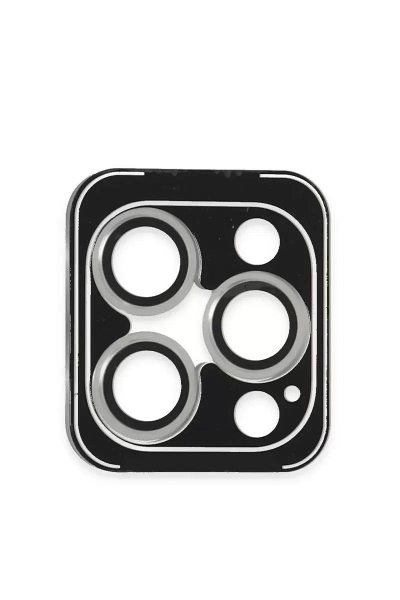 Joko Apple iPhone 16 Pro Max Uyumlu PVD Metal Kamera Lens - Gümüş