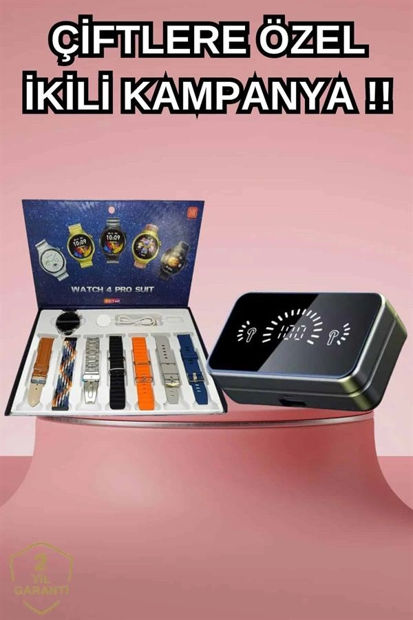 Akıllı Saat ve Bluetooth Kulaklık Seti ANC Özellikli