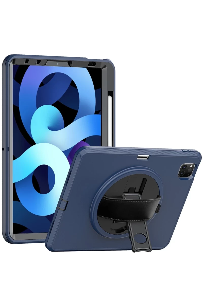 Apple iPad Pro 11 (2018) Kılıf Hand Strap Tablet Kılıfı - Lacivert
