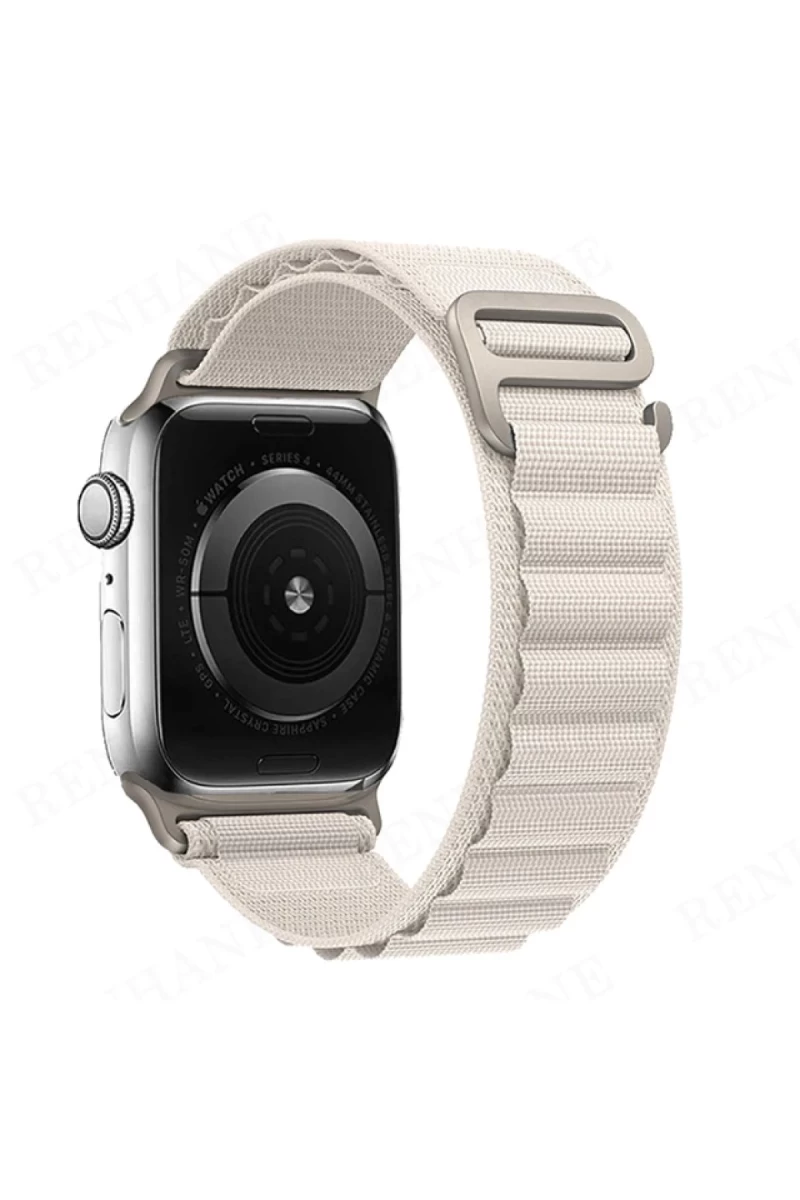 Apple Watch 38mm Uyumlu Mountain Kordon - Beyaz