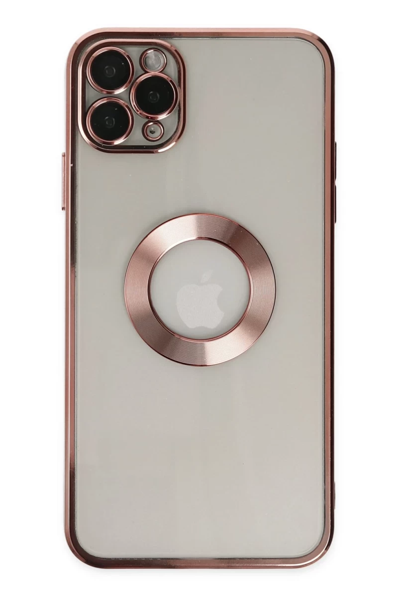 Apple iPhone 11 Pro Uyumlu Kılıf Slot Silikon - Rose Gold