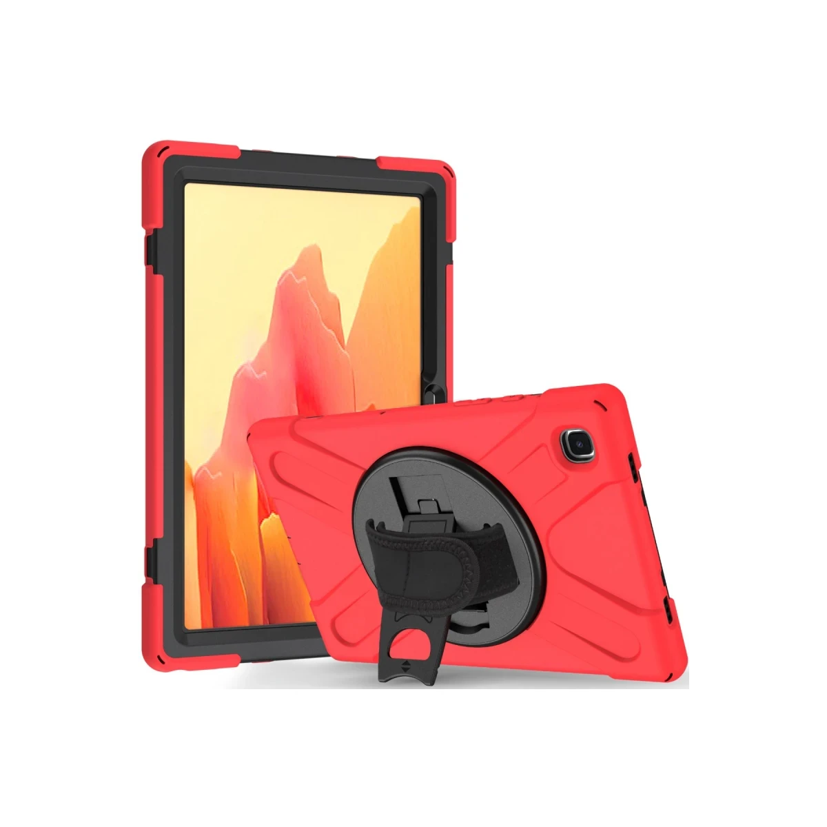 Samsung Galaxy T500 Tab A7 10.4 Kılıf Amazing Tablet Kapak - Kırmızı