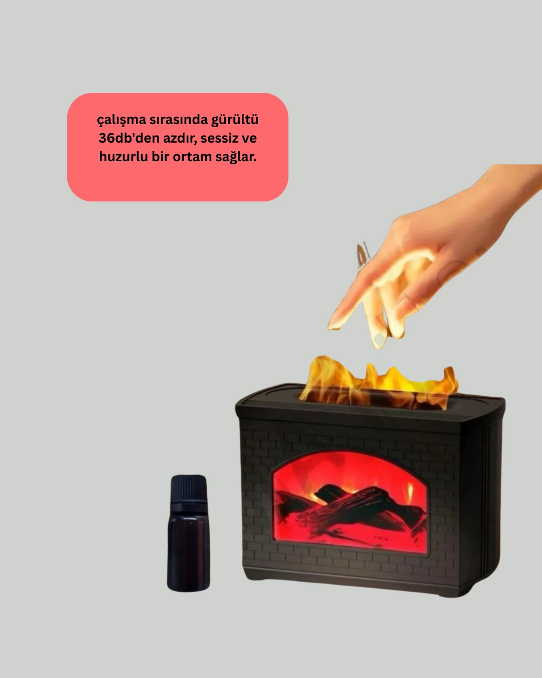 Ultrasonik Aromaterapi Nemlendirici 270 ml USB Uyumlu