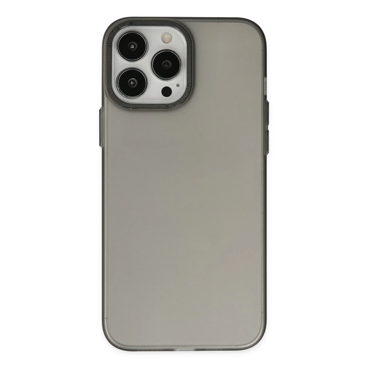 Apple iPhone 14 Pro Max Kılıf Modos Metal Kapak - Siyah