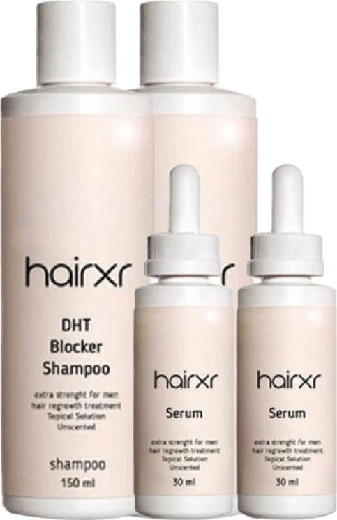 Hairxr Dht Blocker Saç Bakım Şampuanı 150 ml x 2 adet + Saç Besleme Güçlendirme Serum 30 ml x 2 adet