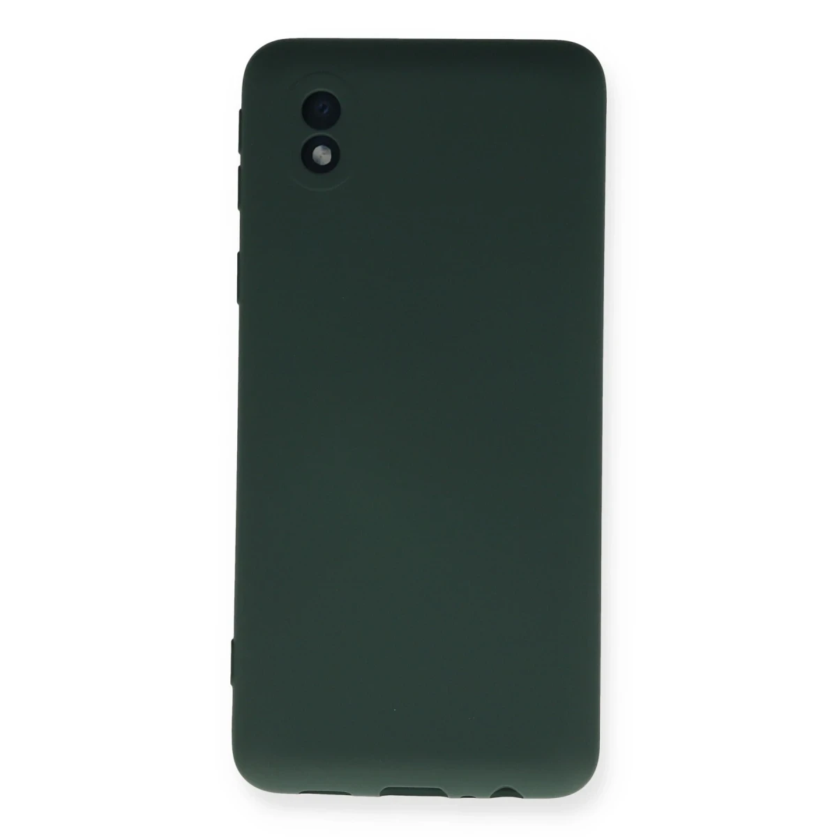 Samsung Galaxy A01 Core Kılıf Nano içi Kadife Silikon - Koyu Yeşil