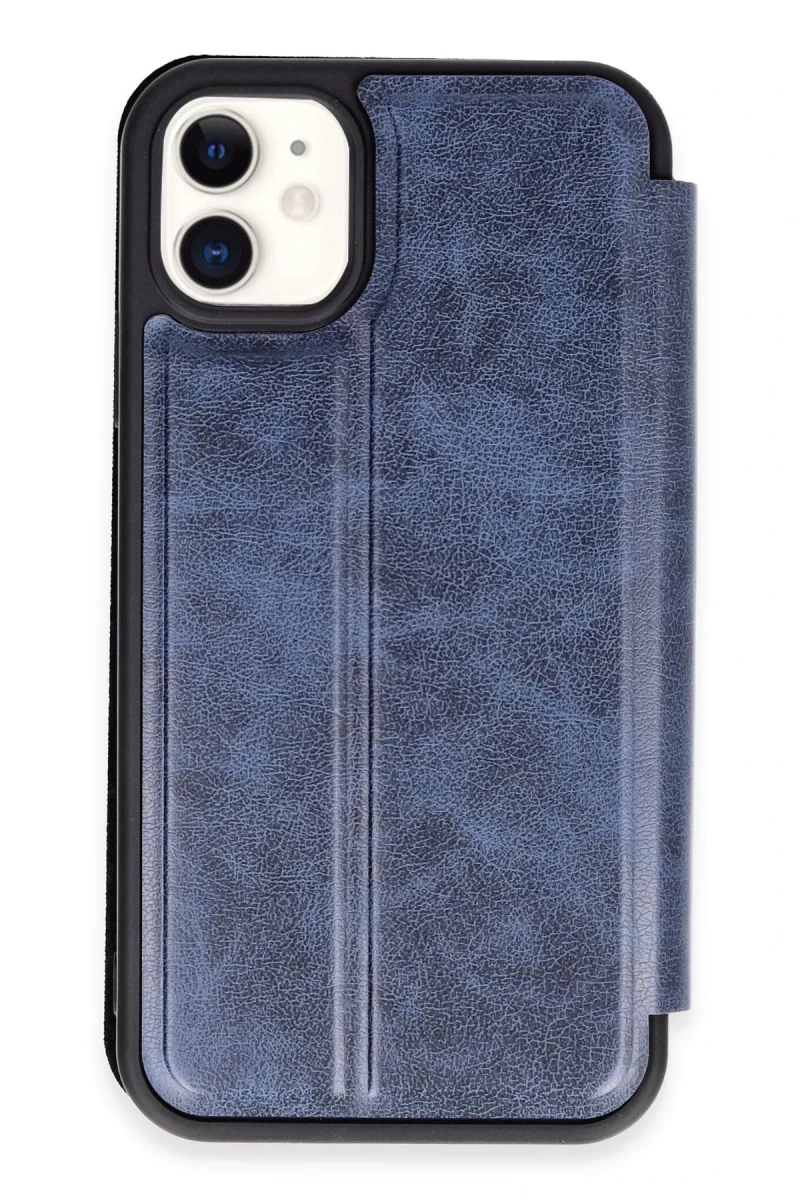 Apple iPhone 11 Uyumlu Kılıf Flip Cover - Lacivert