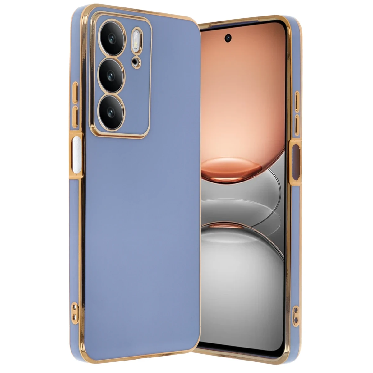Realme C75 4G Kılıf Volet Silikon - Mavi