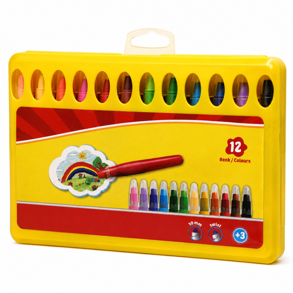 Jel Crayon 12 Renk PP Box