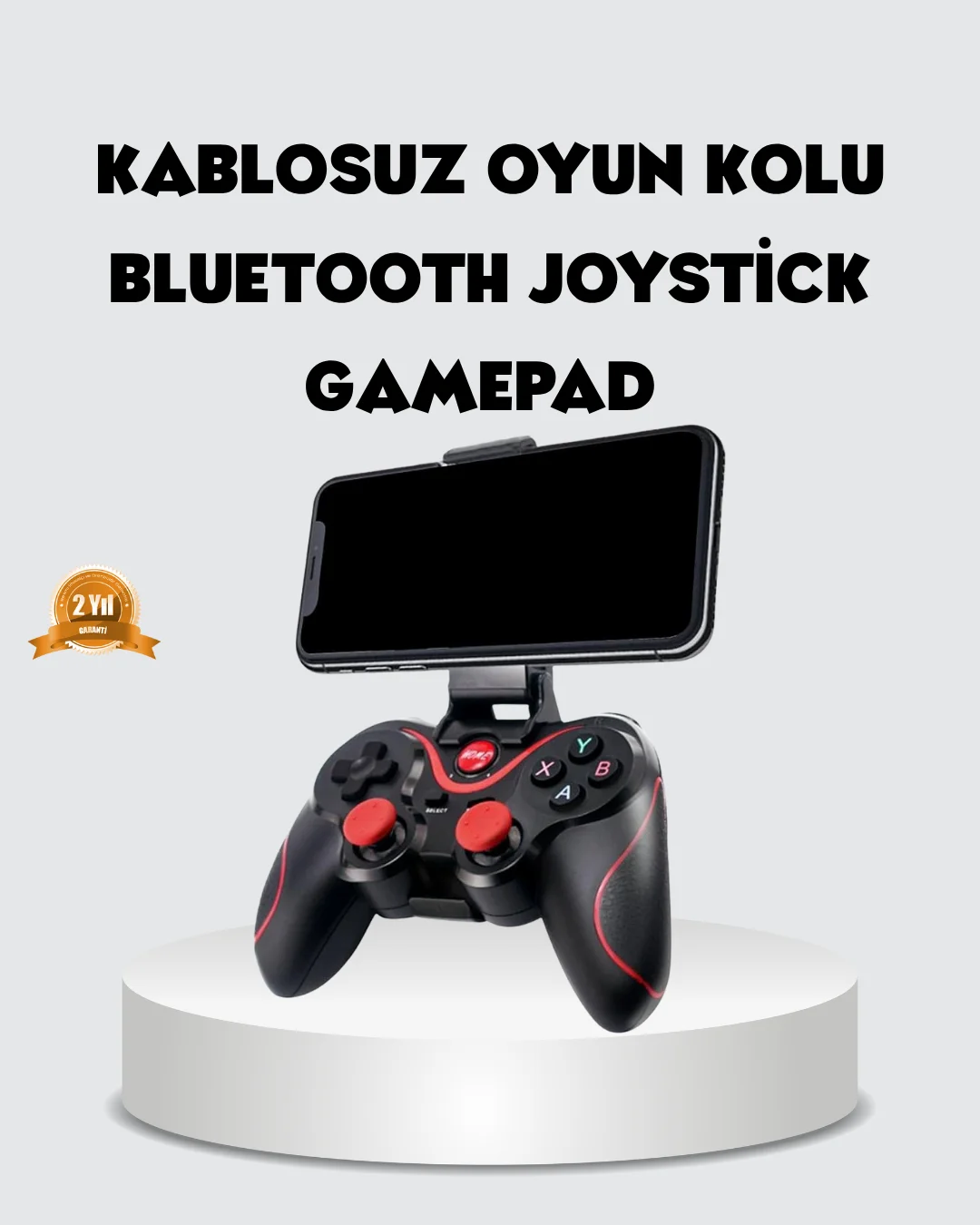Bluetooth Gamepad Kablosuz Oyun Kumandası Tek Cihaz Destekli