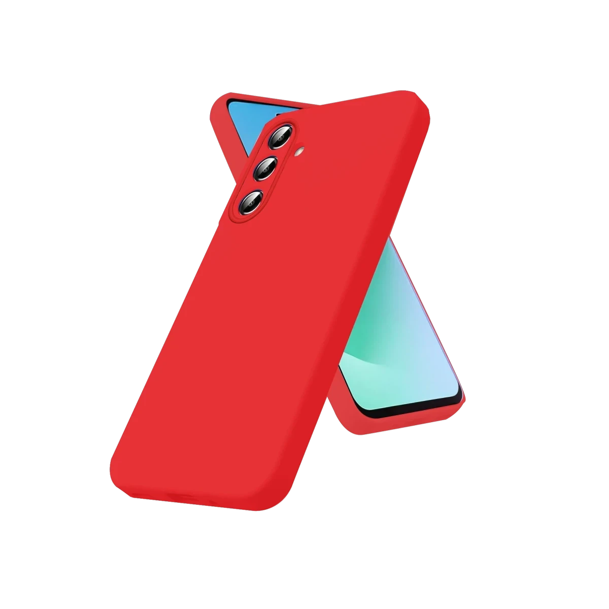 Samsung Galaxy A57 5G First Silikon - Kırmızı