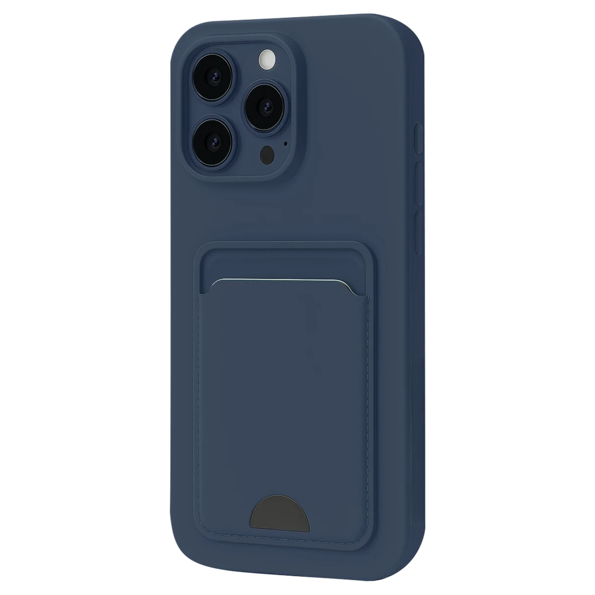 Apple iPhone 16 Plus Kılıf Kelvin Kartvizitli Silikon - Lacivert