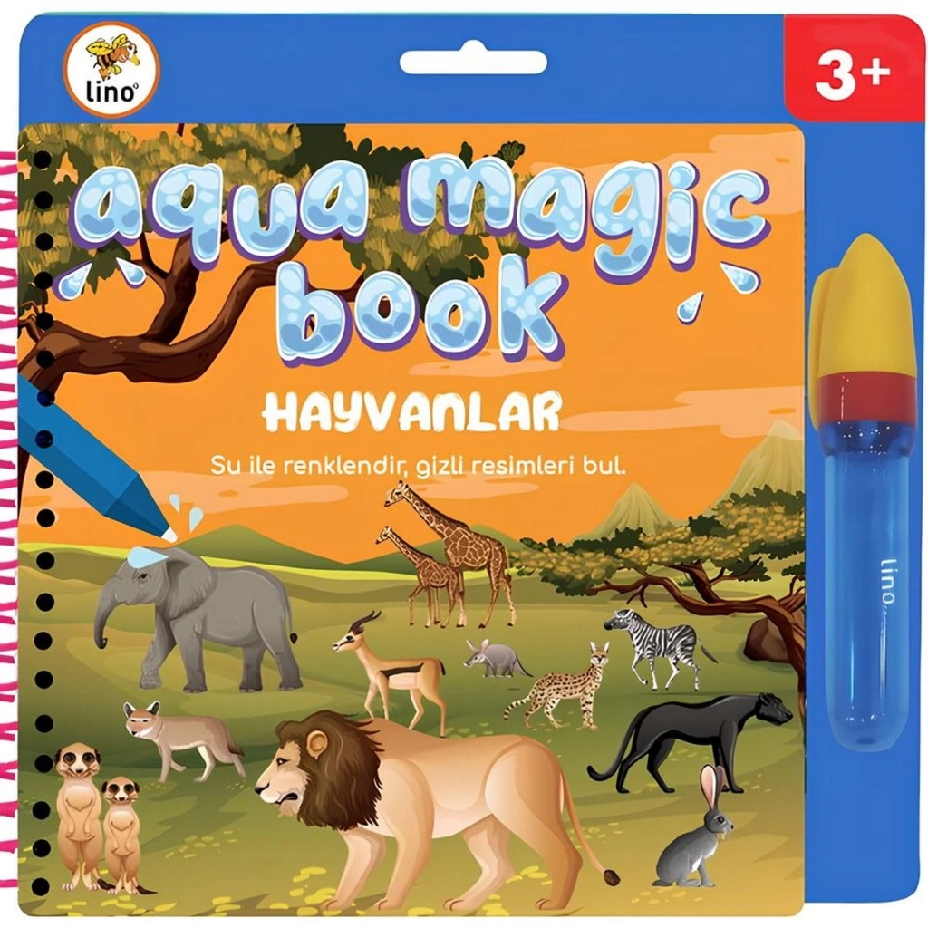 Hayvan Temalı Sihirli Boyama Kitabı 1 Adet
