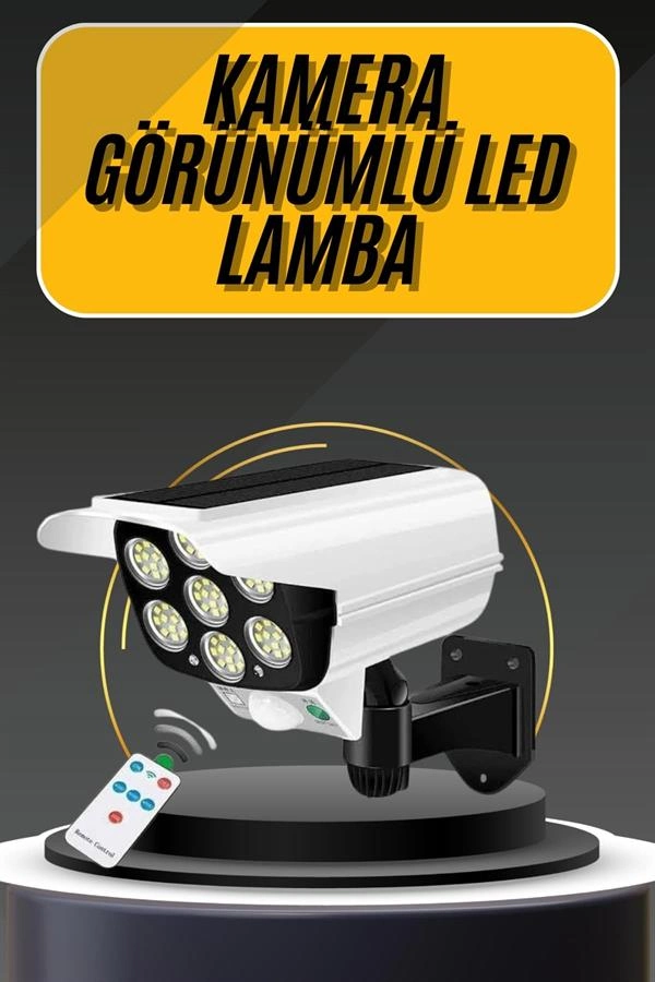 Uzaktan Kumandalı Solar LED Lamba 1 Adet Dış Mekan