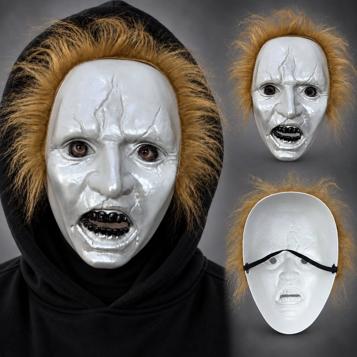 Korkutucu Michael Myers Maske Kahverengi Saçlı Yetişkinler İçin