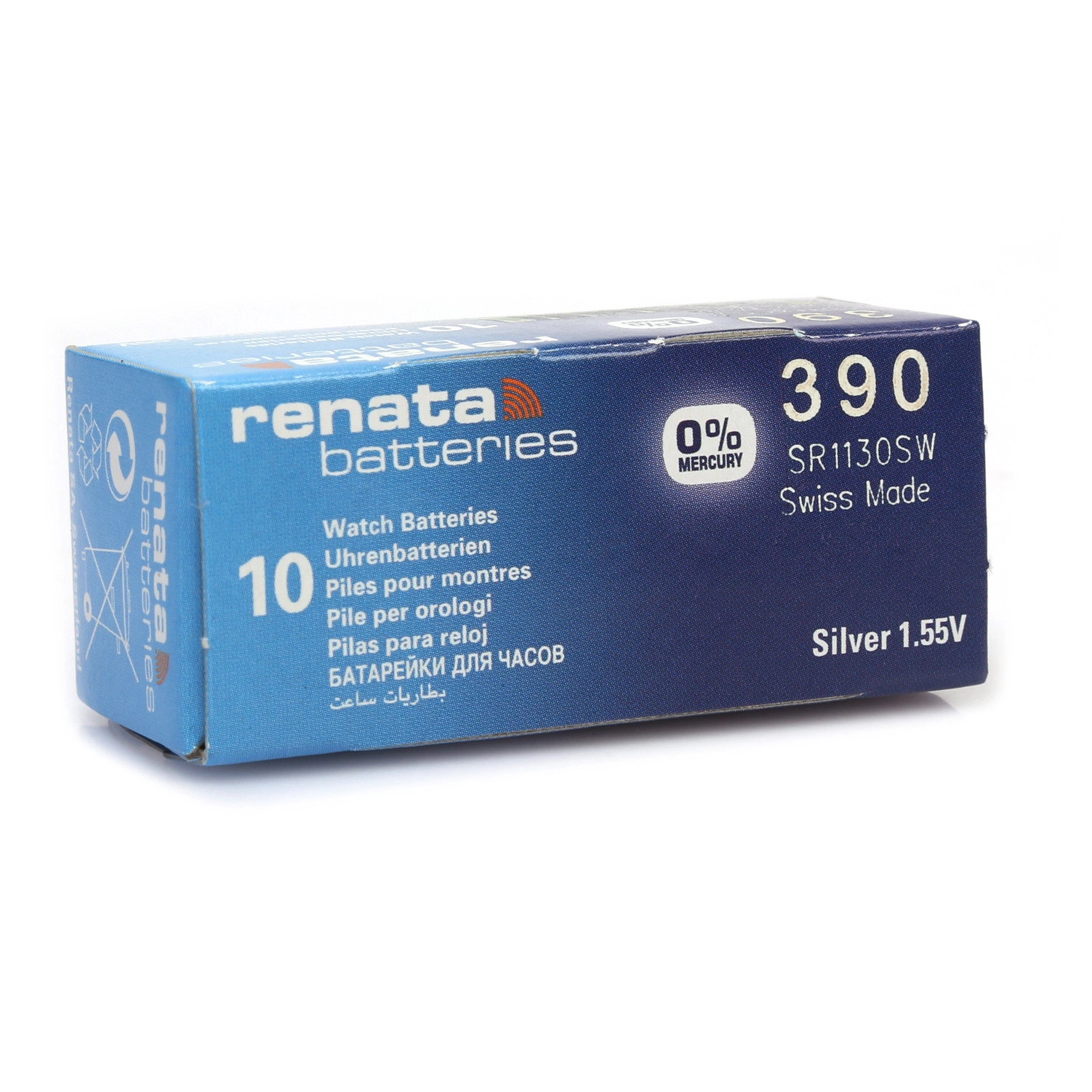 390 SR1130SW 1.55V Alkalin Saat Pili 10 Adet