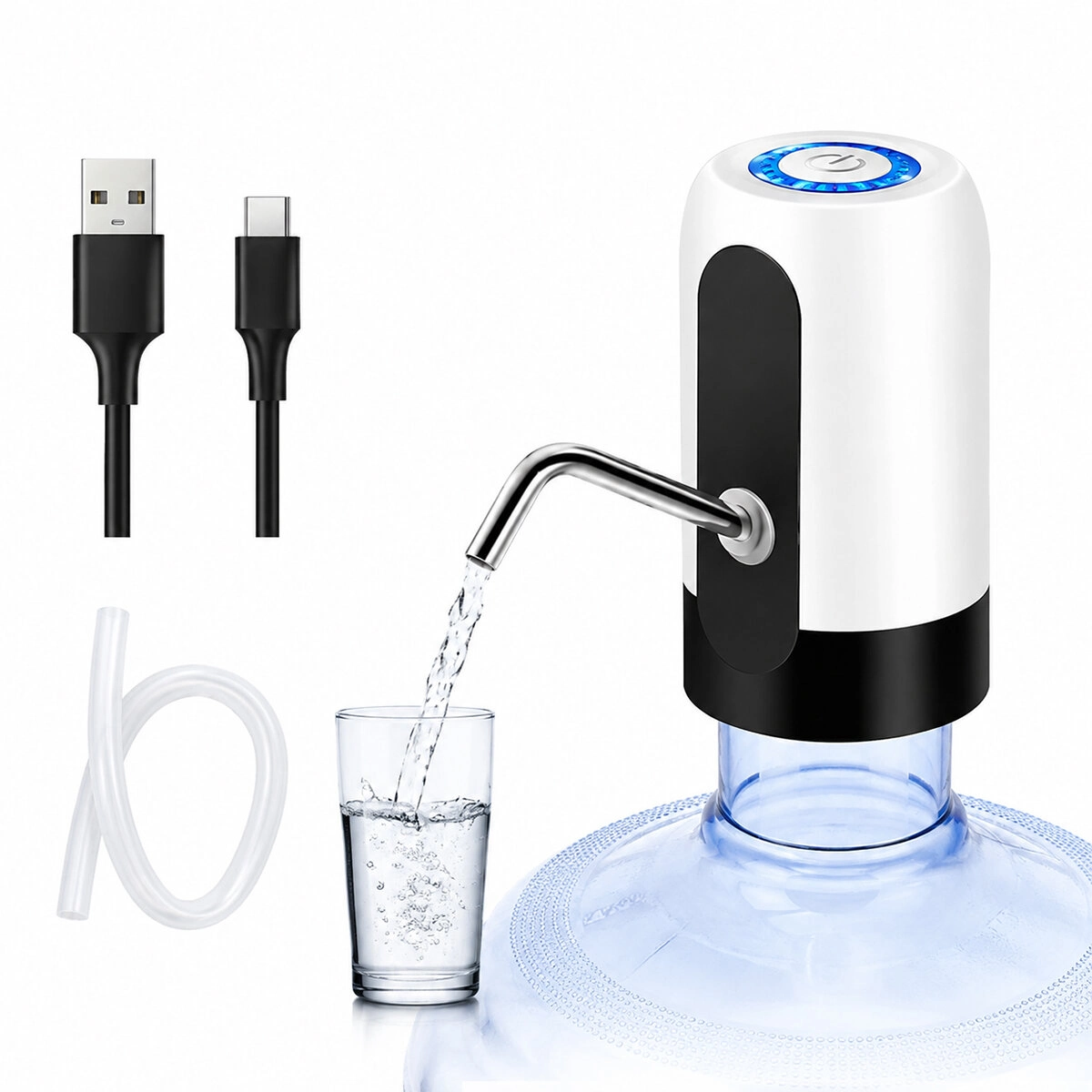 Otomatik Damacana Su Pompası 800mAh USB Şarjlı 4W