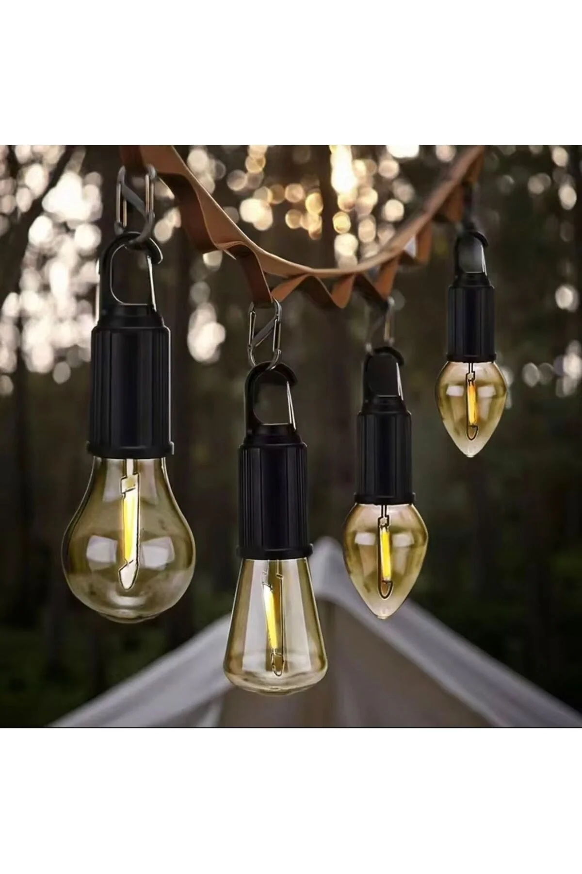 Taşınabilir Şarjlı Led Ampül Outdoor Kamp Bahçe Lambası
