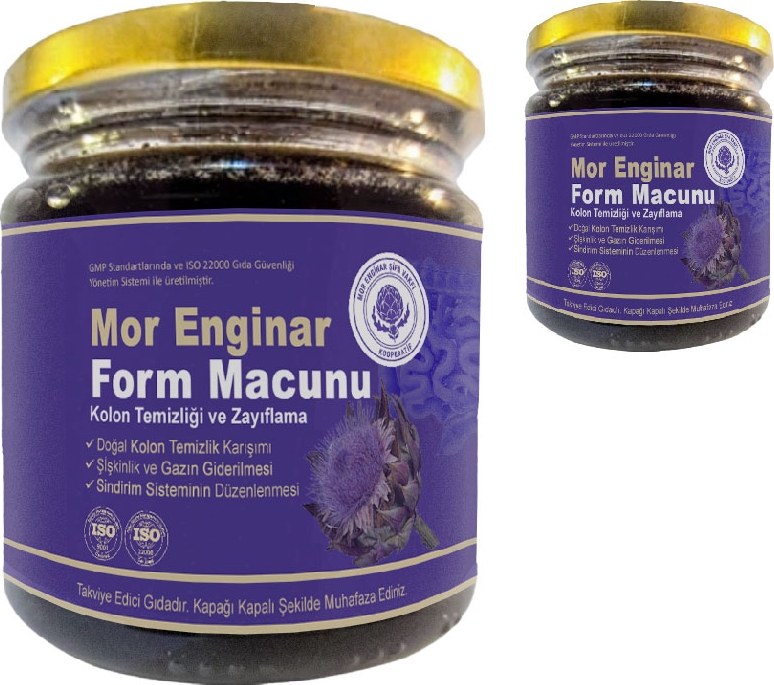 Ayvalık Mor Enginar Macunu 2 Adet 240 gr Macun Form