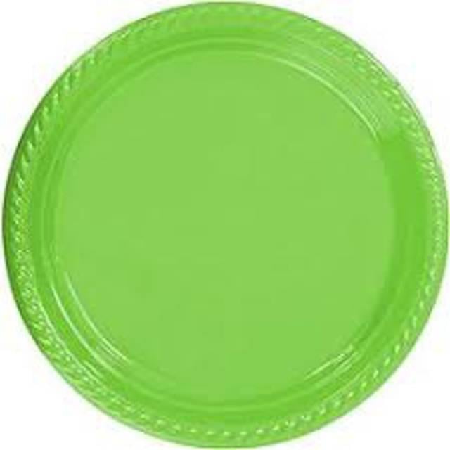 311 Plastik Tabak Renkli 22cm 6lı