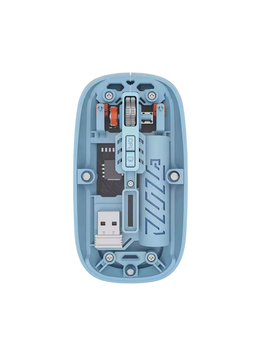Kablosuz Mavi Mouse 800-1600 DPI Ofis Kullanımı