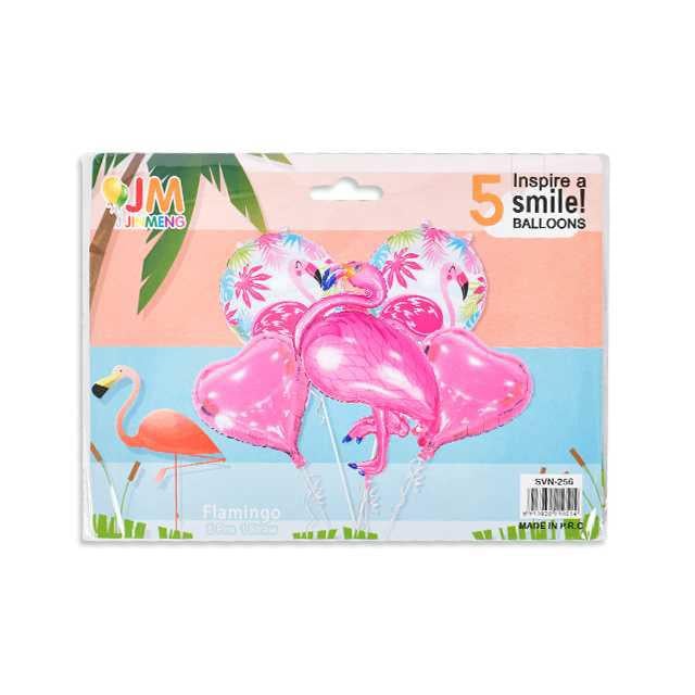 Svn-257 Balon Folyo Set Yüzük Flamingo 1 Adet